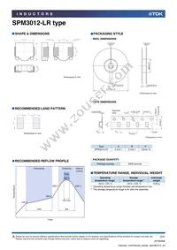 SPM3012T-4R7M-LR Datasheet Page 3