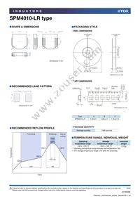 SPM4010T-4R7M-LR Datasheet Page 3