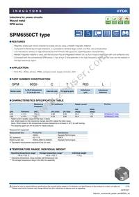 SPM6550CT-R50L Datasheet Cover