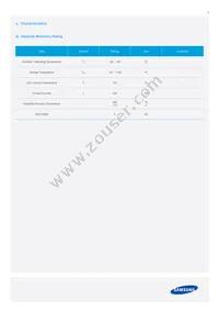 SPMWHT328FD3WAVKS0 Datasheet Page 3