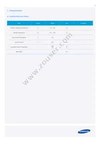 SPMWHT329FD3YBVKS0 Datasheet Page 3