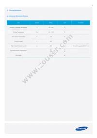 SPMWHT541MP5WASMS5 Datasheet Page 3