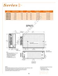 SPN75-12S-M Datasheet Page 2
