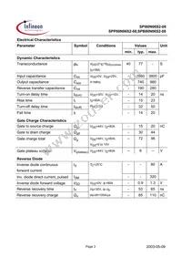 SPP80N06S2-08 Datasheet Page 3