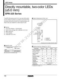 SPR-325MVWT31 Datasheet Cover