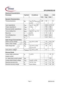 SPU30N03S2-08 Datasheet Page 3