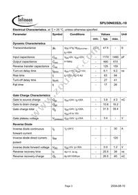SPU30N03S2L-10 Datasheet Page 3
