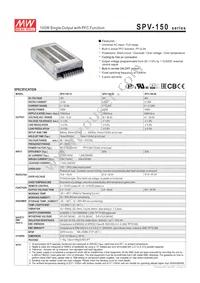 SPV-150-12 Datasheet Cover