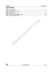 SPV1040TTR Datasheet Page 3