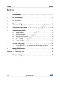 SPV1050TTR Datasheet Page 2