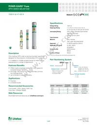 SPXV025.T Datasheet Cover