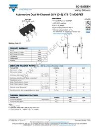 SQ1922EEH-T1_GE3 Datasheet Cover