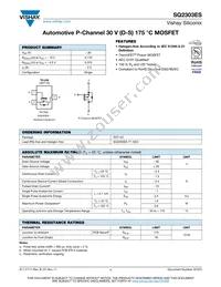 SQ2303ES-T1_GE3 Datasheet Cover