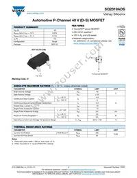 SQ2319ADS-T1_GE3 Datasheet Cover