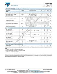 SQ2361ES-T1_GE3 Datasheet Page 2