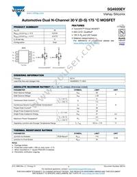 SQ4920EY-T1_GE3 Datasheet Cover