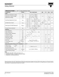 SQ4946EY-T1-E3 Datasheet Page 2