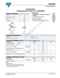 SQ7002K-T1-GE3 Datasheet Cover