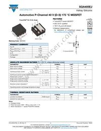 SQA405EJ-T1_GE3 Datasheet Cover