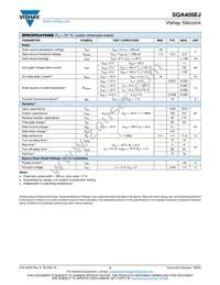 SQA405EJ-T1_GE3 Datasheet Page 2