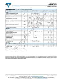 SQA470EJ-T1_GE3 Datasheet Page 2