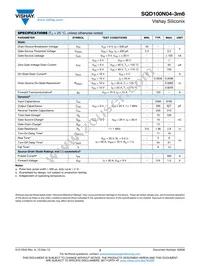 SQD100N04-3M6_GE3 Datasheet Page 2