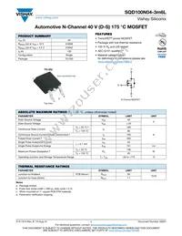 SQD100N04-3M6L_GE3 Datasheet Cover