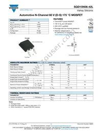 SQD15N06-42L_GE3 Datasheet Cover