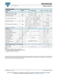 SQD19P06-60L_T4GE3 Datasheet Page 2