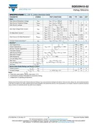 SQD25N15-52_GE3 Datasheet Page 2