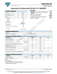 SQD50N06-09L_GE3 Datasheet Cover