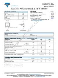 SQD50P06-15L_GE3 Datasheet Cover