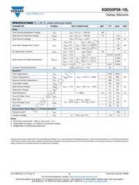 SQD50P06-15L_GE3 Datasheet Page 2