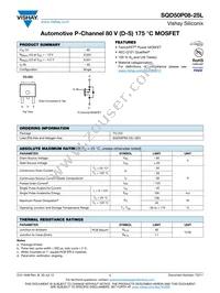 SQD50P08-25L_GE3 Datasheet Cover