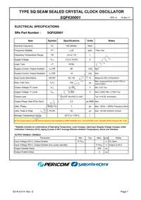 SQF620001 Datasheet Page 3