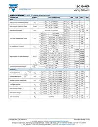 SQJ244EP-T1_GE3 Datasheet Page 2