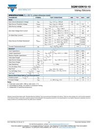 SQM100N10-10_GE3 Datasheet Page 2