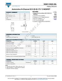 SQM110N05-06L_GE3 Datasheet Cover