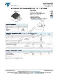 SQM40016EM_GE3 Datasheet Cover