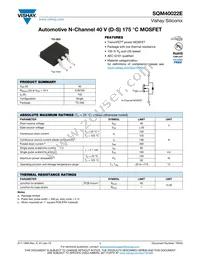 SQM40022E_GE3 Datasheet Cover