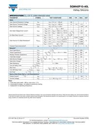 SQM40P10-40L_GE3 Datasheet Page 2