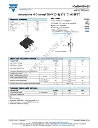 SQM60N20-35_GE3 Datasheet Cover