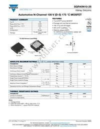 SQR40N10-25_GE3 Datasheet Cover