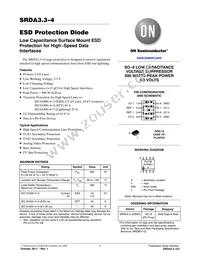SRDA3.3-4DR2G Datasheet Cover