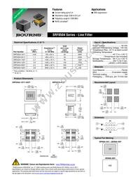 SRF0504-402Y Datasheet Cover