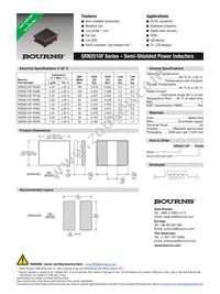 SRN2510F-R47M Datasheet Cover