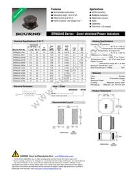 SRN5040-8R2M Datasheet Cover