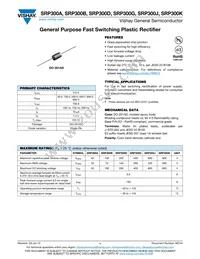 SRP300A-E3/54 Datasheet Cover