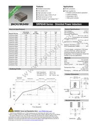 SRP6540-4R7M Datasheet Cover