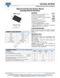 SS10P4CHM3/86A Datasheet Cover